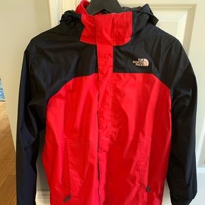 Boys XL North Face Parka with removable fleece jacket insert